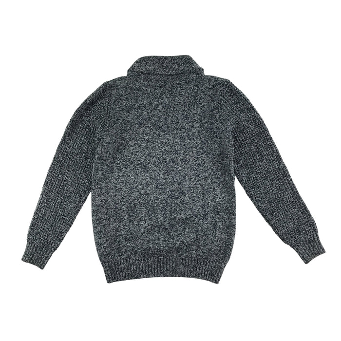 Next 9-10 years grey black and white wool mix jumper