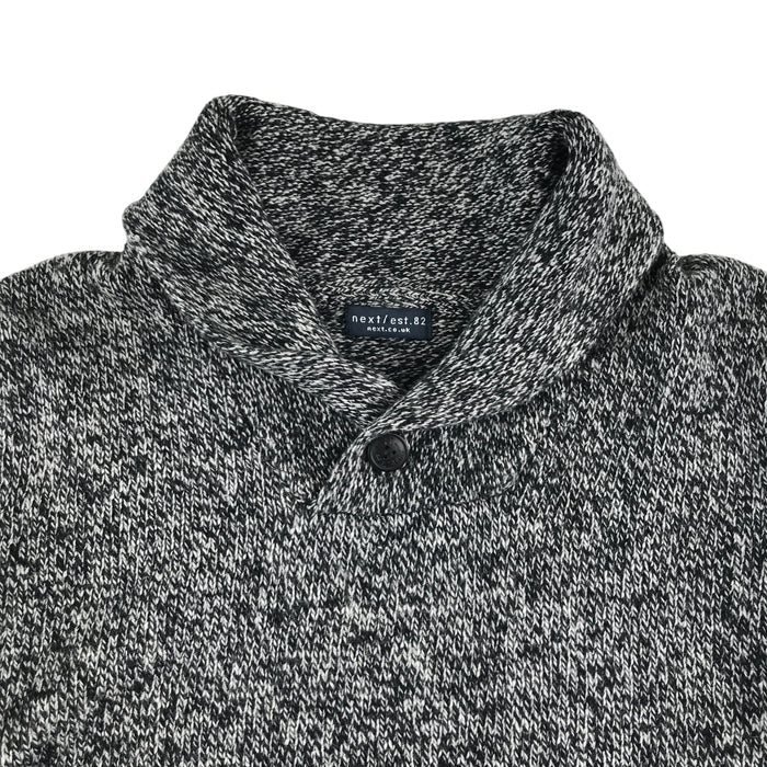 Next 9-10 years grey black and white wool mix jumper