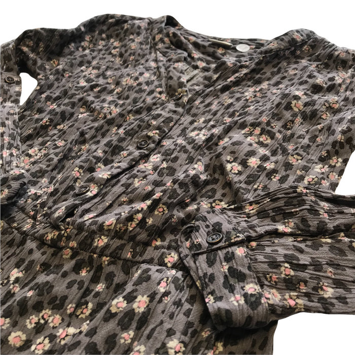 Next 9-10 years grey floral jumpsuit