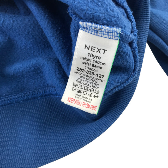Next 9-10 years royal blue jersey sweater cotton polyester