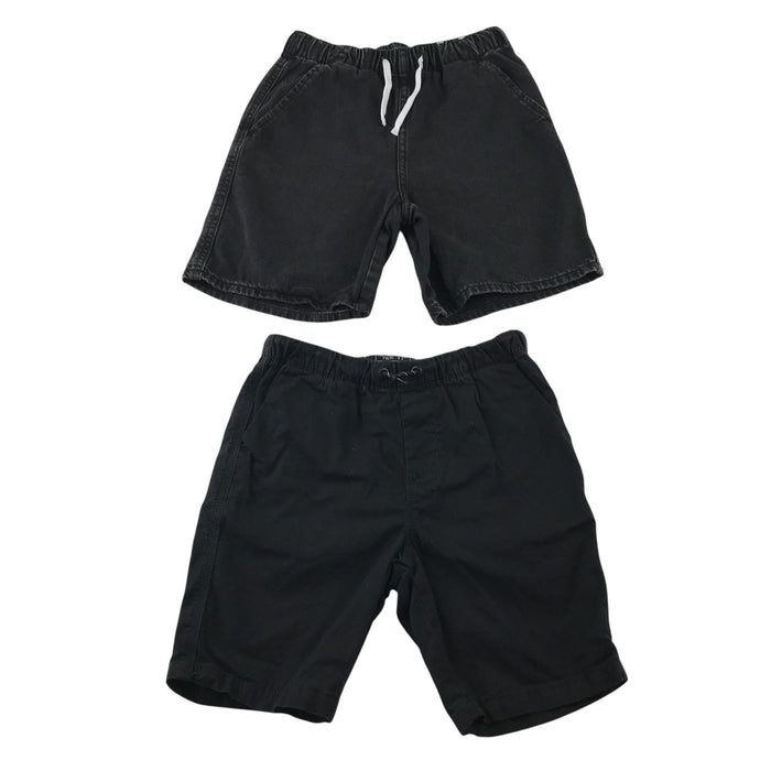 Next and H&M 8-9 years shorts bundle black denim and chino cotton