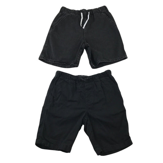 Next and H&M 8-9 years shorts bundle black denim and chino cotton