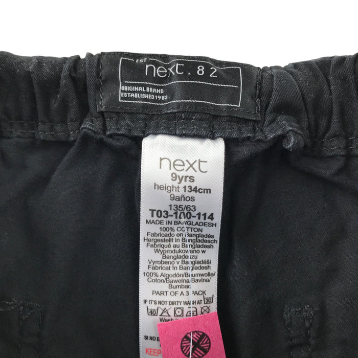 Next and H&M 8-9 years shorts bundle black denim and chino cotton
