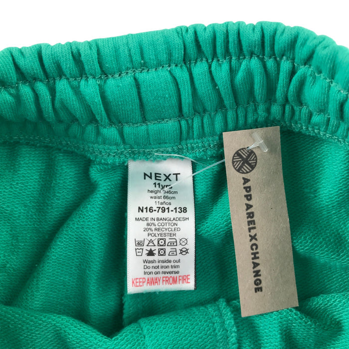 Next and Primark summer bundle 11-12 years white polo shirt and green shorts cotton polyester