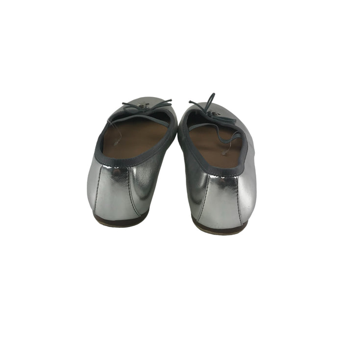 Next Ballerinas Shoe Size 1 Grey Silver Shiny Party Flats