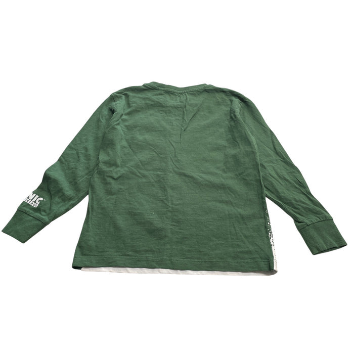 Next festive t-shirt 5-6 years green Sonic the Hedgehog cotton