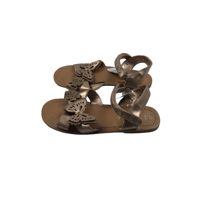 Next  size UK 12 (jr) brown butterfly sandals