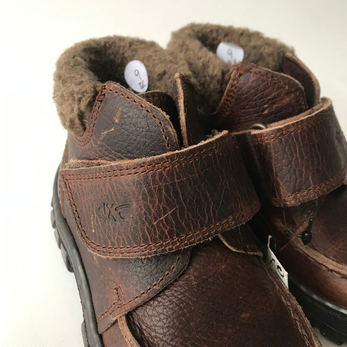 Next size UK 9 (jr) brown faux leather boots