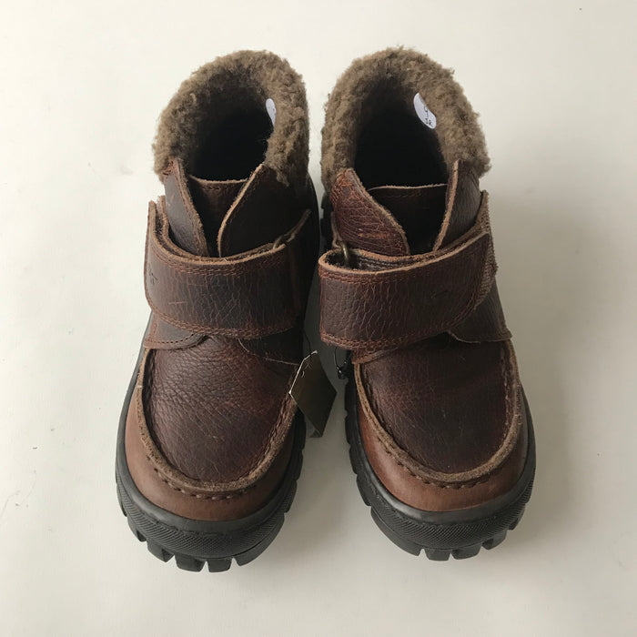 Next size UK 9 (jr) brown faux leather boots