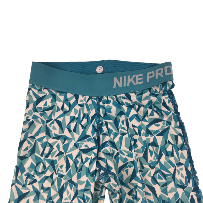 Nike 7-8 years blue patterned 3/4 sport leggings