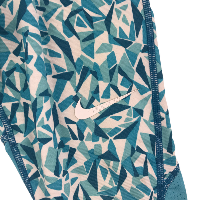 Nike 7-8 years blue patterned 3/4 sport leggings