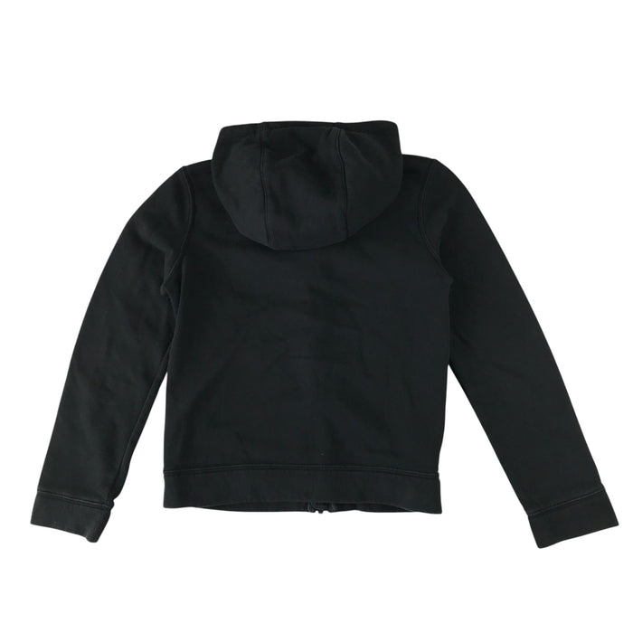 Nike 8-9 years black and grey panelled zipper hoodie