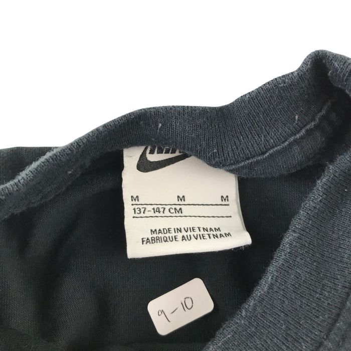Nike 9-10 years black panel design cotton t-shirt