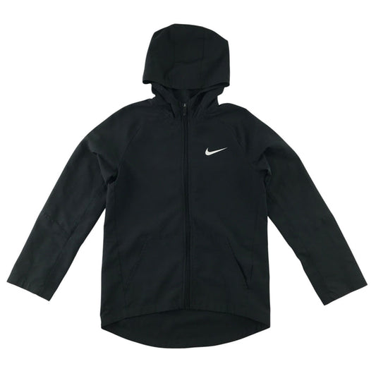 Nike 9-11 black light sporty jacket with hood and zipper polyester