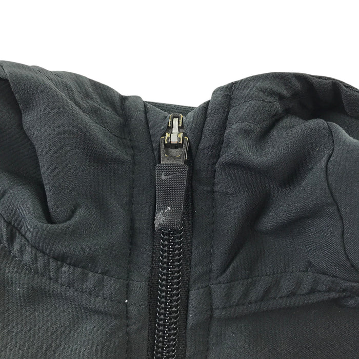 Nike 9-11 black light sporty jacket with hood and zipper polyester