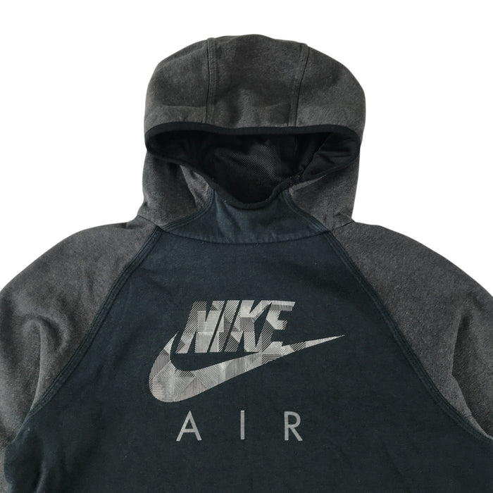Nike Air 12-13 years black and grey panelled hoodie