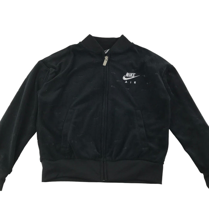 Nike Air 5 years black zipped velour sweater