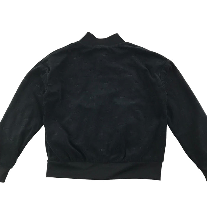 Nike Air 5 years black zipped velour sweater