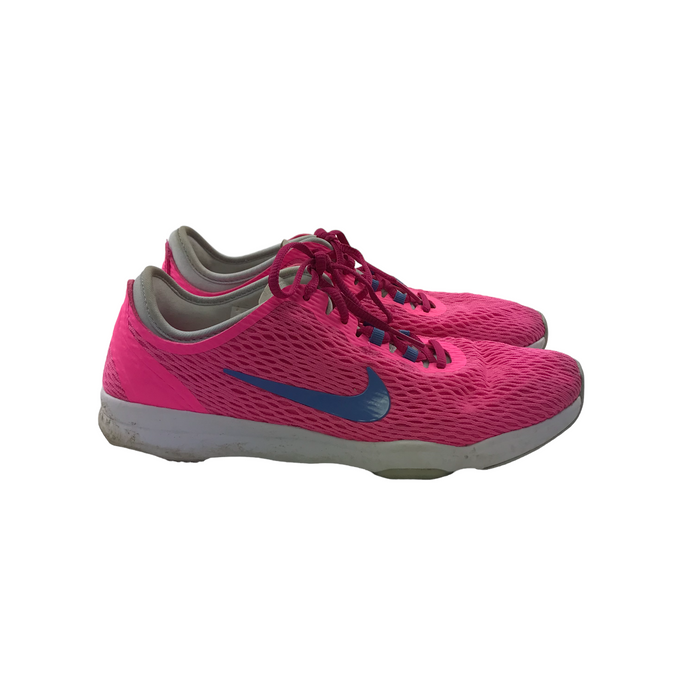Nike size UK 4 Zoom pink trainers