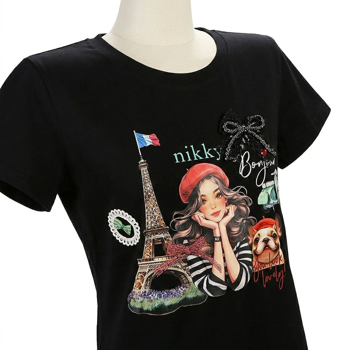 NIKKY FASHION ROUND NECK SHIRT