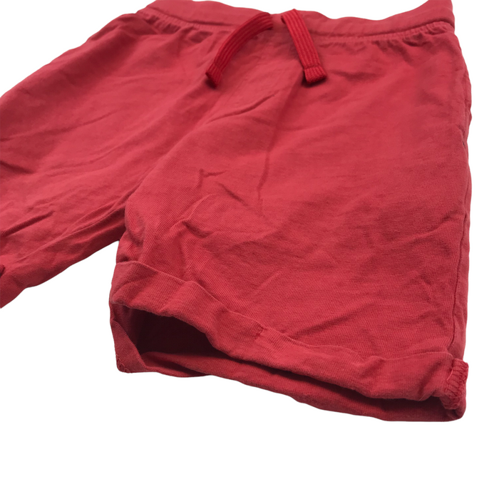 Nutmeg 4-5 yrs red plain jersey shorts