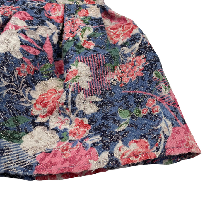 Nutmeg 5-6 years blue pink floral skirt