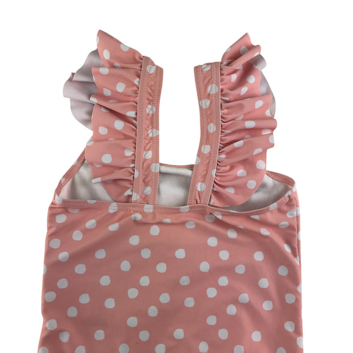 Nutmeg 5-6 years pink polka dot flamingo swimsuit
