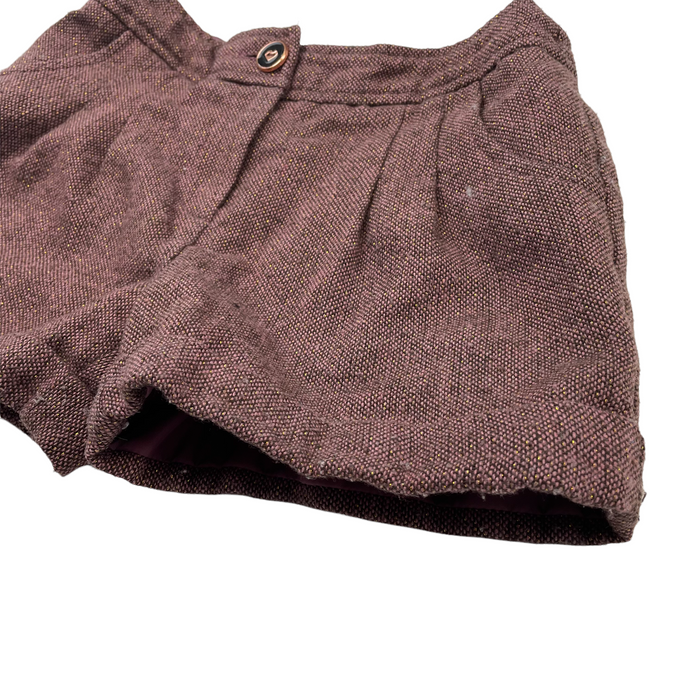 Nutmeg 5 years redish brown tweed-style shorts