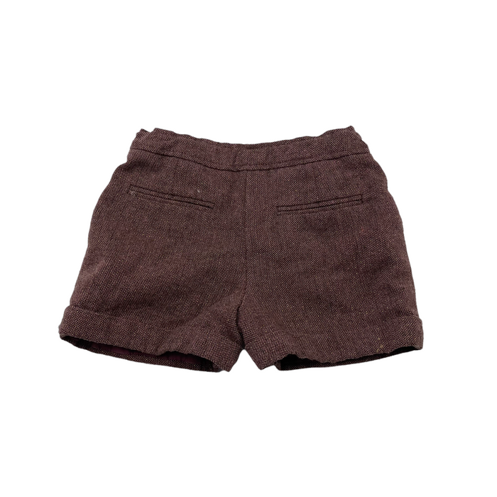 Nutmeg 5 years redish brown tweed-style shorts