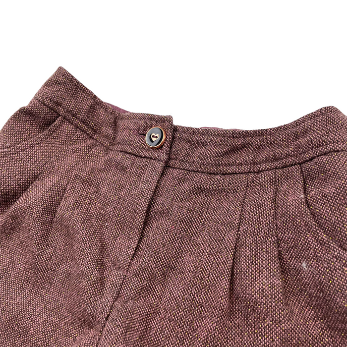 Nutmeg 5 years redish brown tweed-style shorts