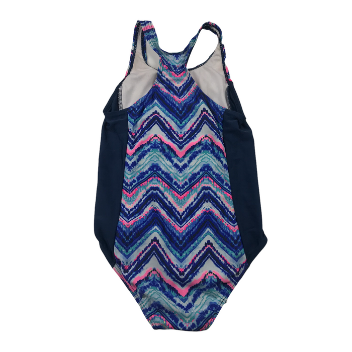 Nutmeg 6-7 years blue zig zag swimsuit