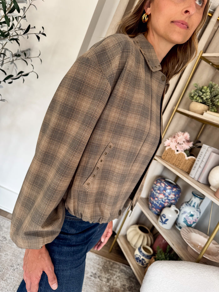 Liverpool Oak Ombre Bubble Hem Jacket – women's jacket