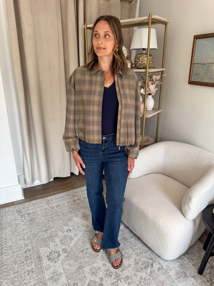 Liverpool Oak Ombre Bubble Hem Jacket – women's jacket