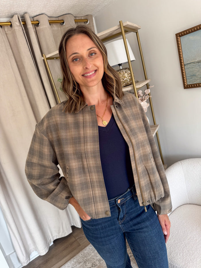 Liverpool Oak Ombre Bubble Hem Jacket – women's jacket