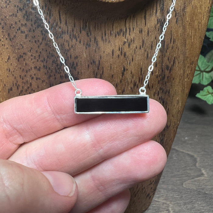 Onyx Bar Necklace