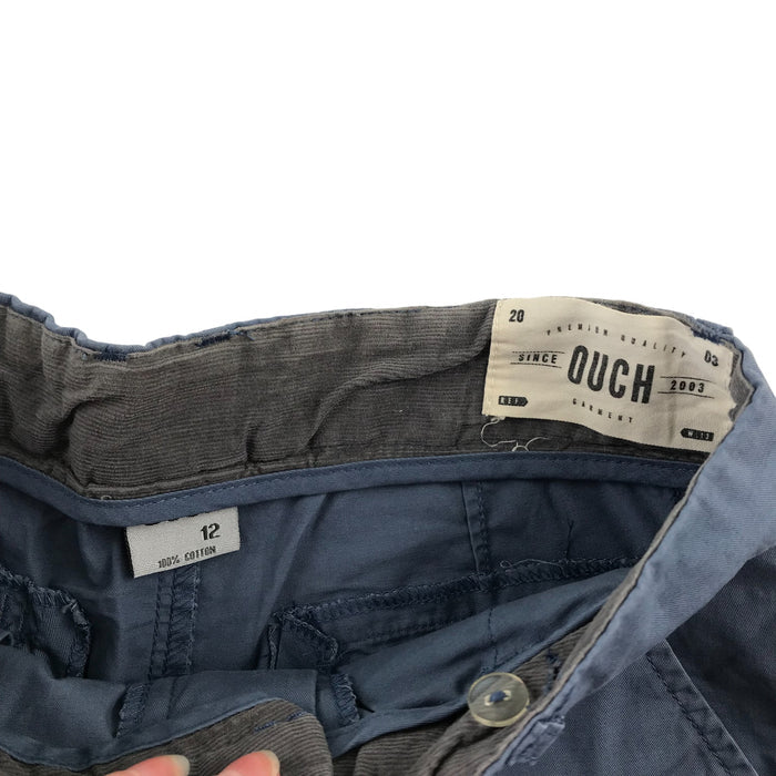 Ouch 12 years blue chino style shorts