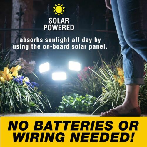 Outdoor Solar Floodlight with Motion Sensor and Remote Control