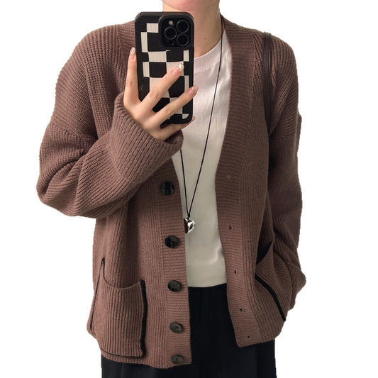 Oversized Knit Cardigan Sweater Coat for Women
