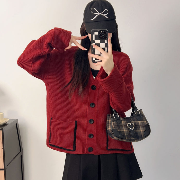 Oversized Knit Cardigan Sweater Coat for Women