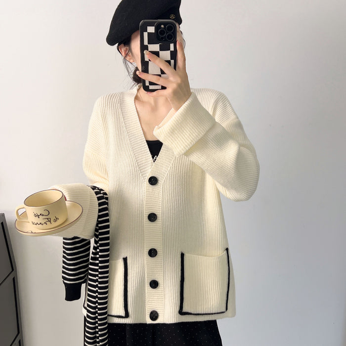 Oversized Knit Cardigan Sweater Coat for Women