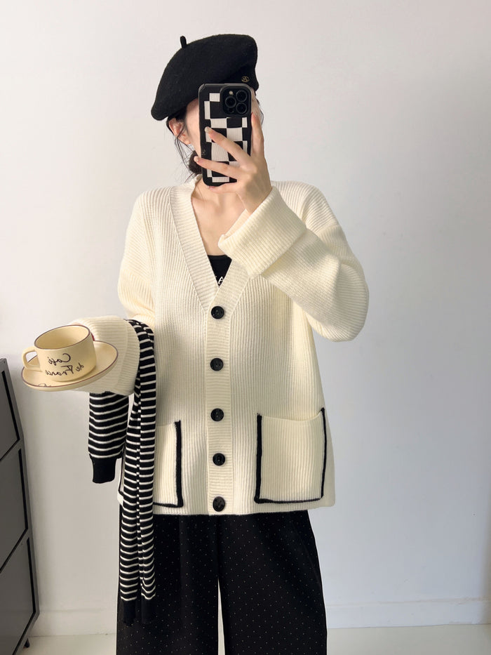 Oversized Knit Cardigan Sweater Coat for Women