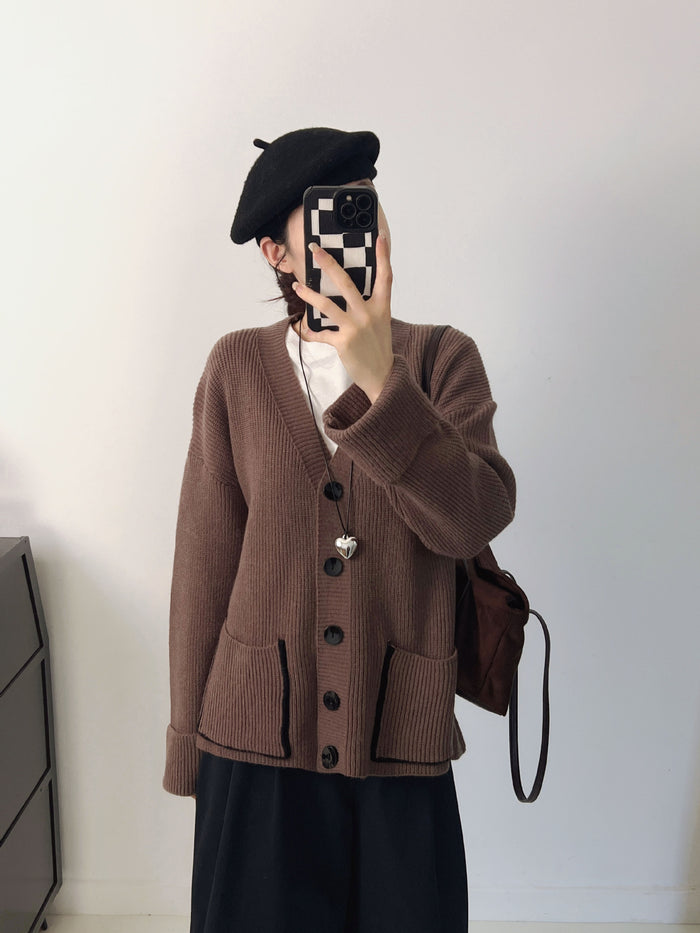 Oversized Knit Cardigan Sweater Coat for Women