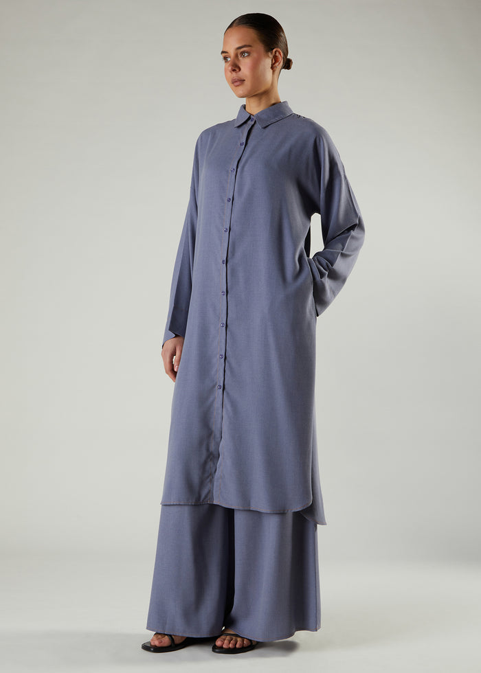 Oxford Blue Co-Ord Set