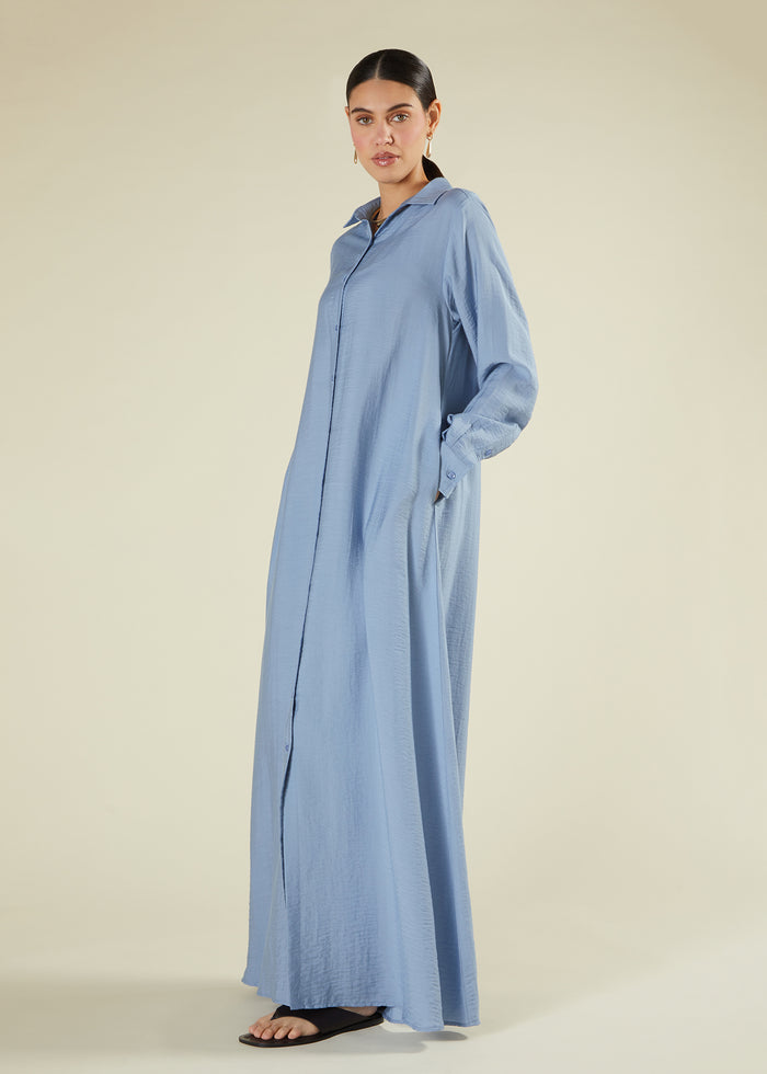 Oxford Blue Maxi Shirt