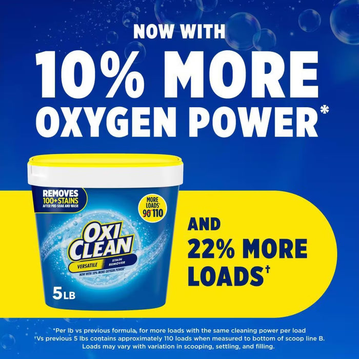 OxiClean Versatile Stain Remover Powder - 5 lb - 4 Pack