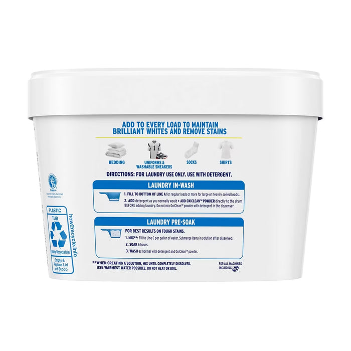 OxiClean White Revive Laundry Whitener + Stain Remover Powder - 3 lb - 4 Pack