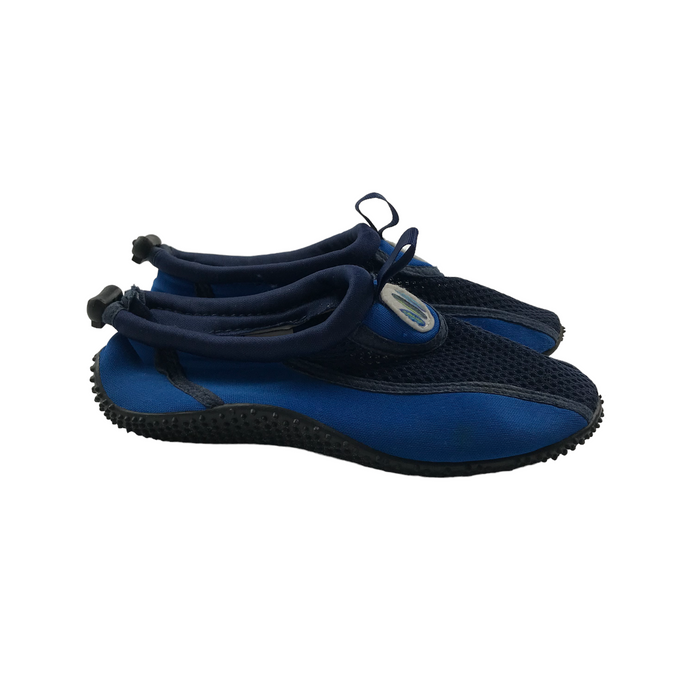 Paradise size UK 12 (jr) navy aqua shoes