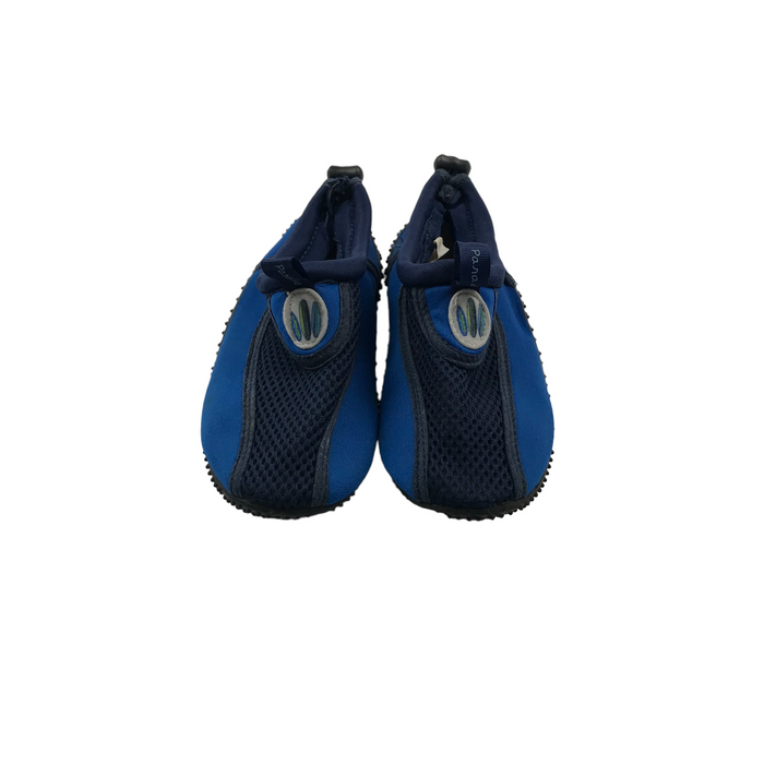 Paradise size UK 12 (jr) navy aqua shoes