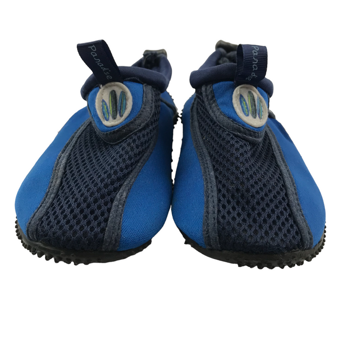 Paradise size UK 12 (jr) navy aqua shoes
