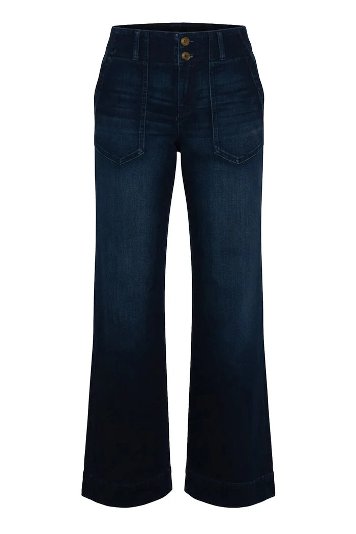 Liverpool Patch Pocket Wide Leg Denim – women's denim